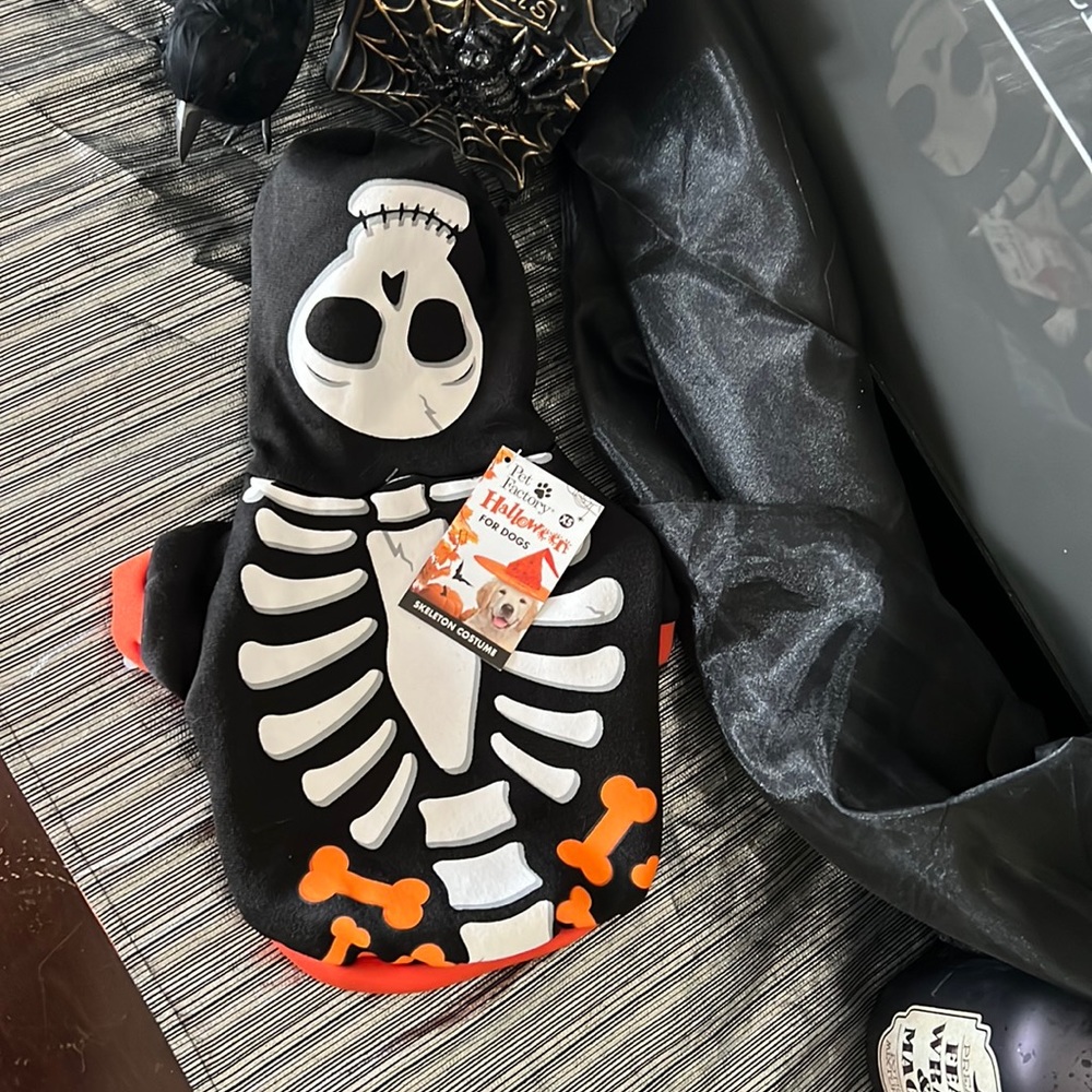 Halloween Skeleton Dog Sweatshirt